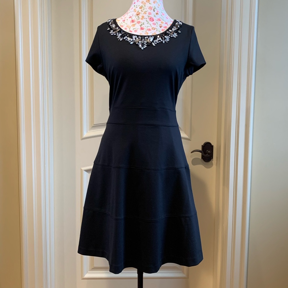 Covington beaded black dress